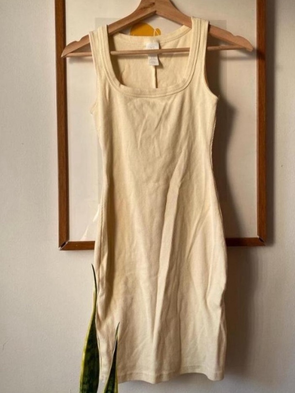 H&M Butter Yellow Bodycon Dress